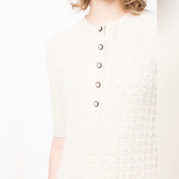 CHANEL 2000’s Short Sleeve Tweed Dress, Size 38 - Picture 5 of 6